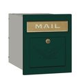 Salsbury Industries Salsbury 4145E-GRN 11.5 In. W X 13.25 In. H X 15.75 In. D Locking Eagle Door Cast Aluminum Column Mailbox In Green 4145E-GRN